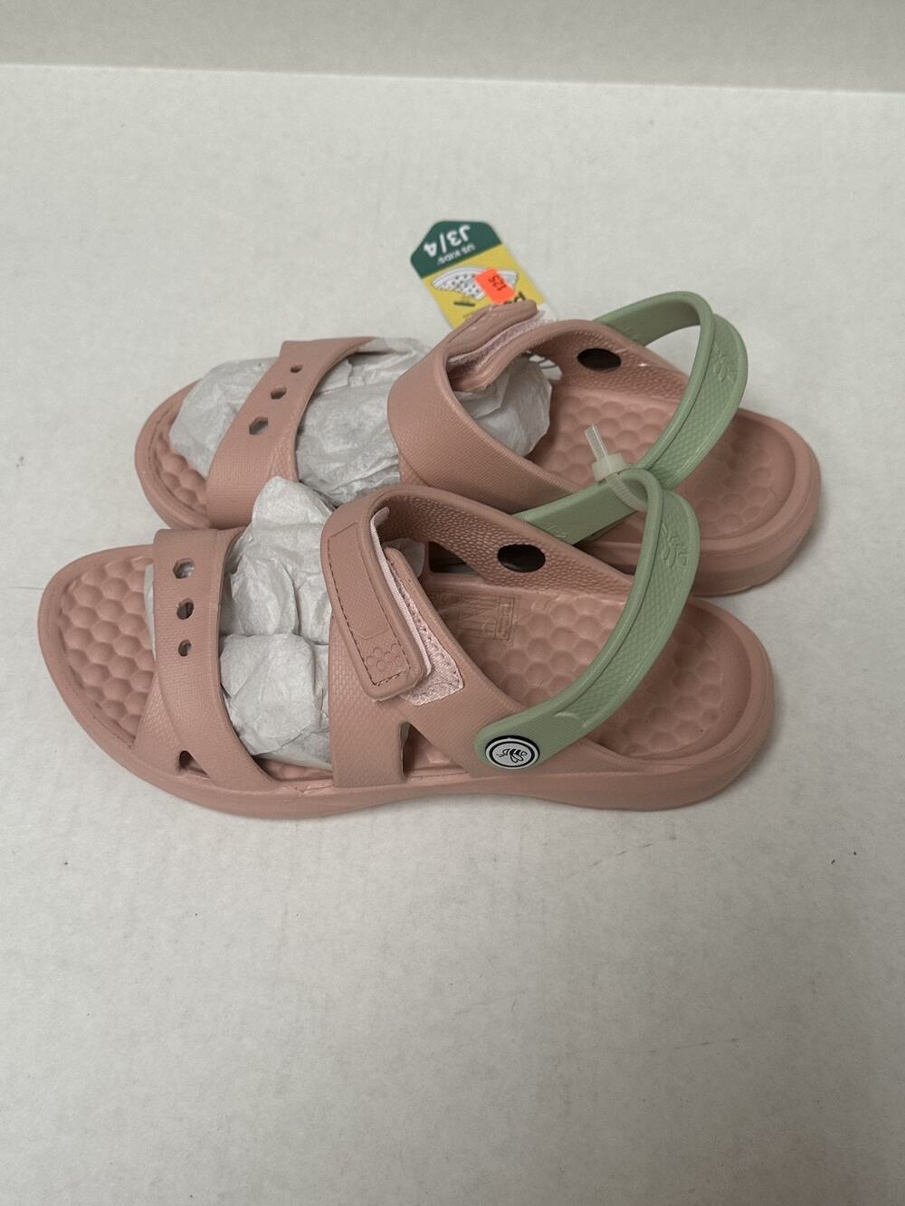 joybees Kids Girls Adventure Sandals Size J3/4 Pistachio